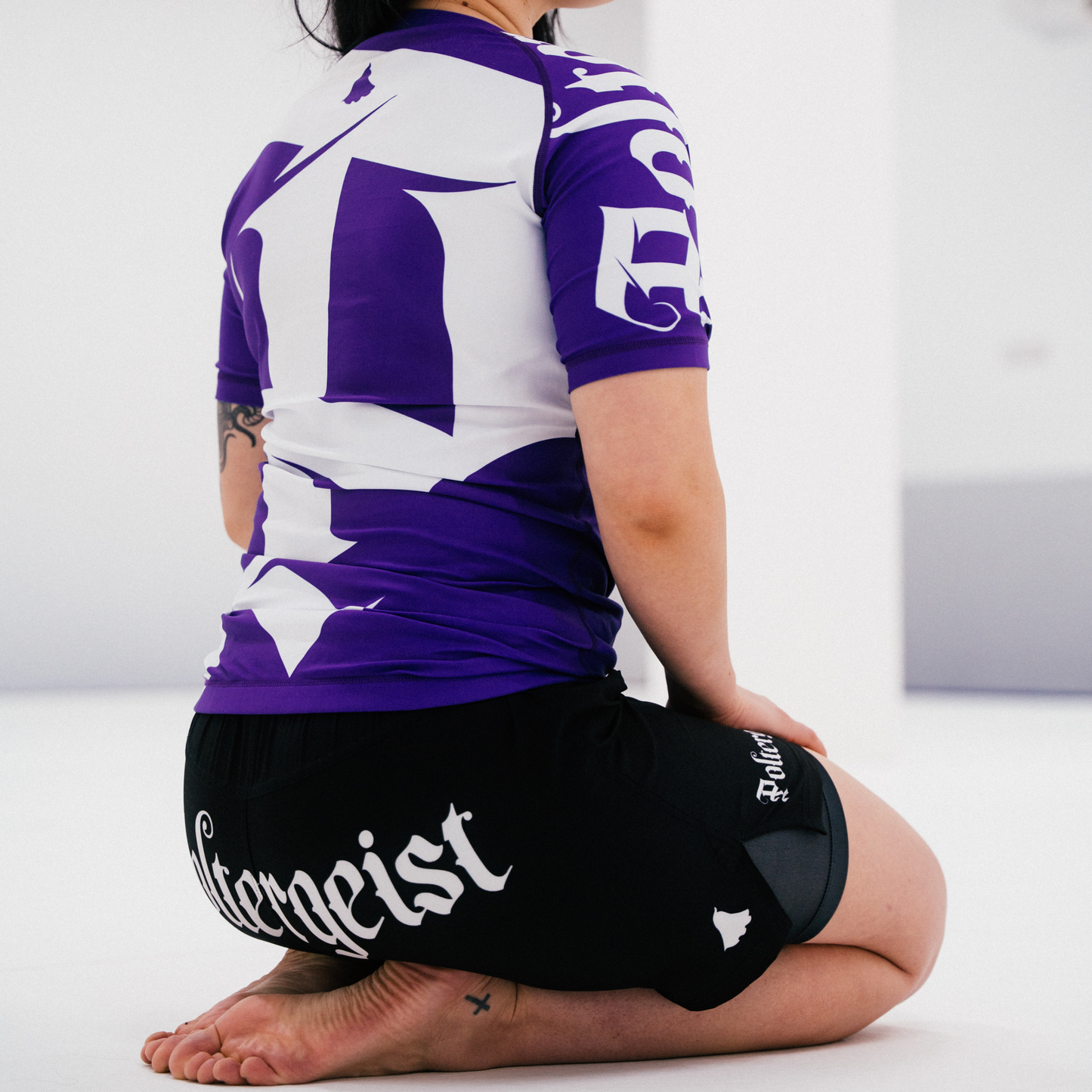 Ranked by Poltergeist - Dual-Layer Black Shorts