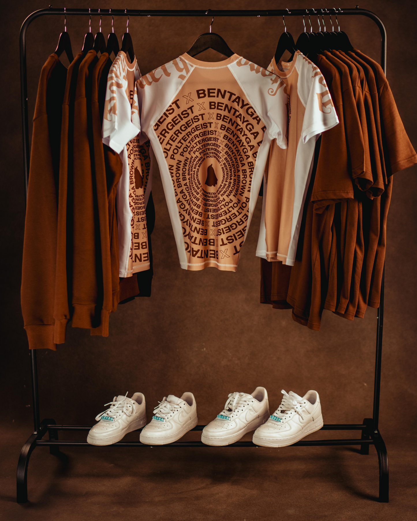 Poltergeist X Bentayga Brown Rashguard (Champagne)