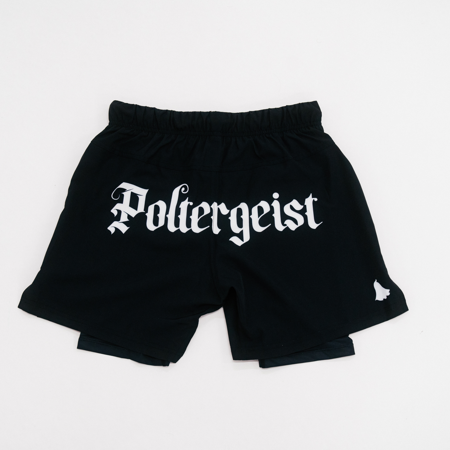 Ranked by Poltergeist - Dual-Layer Black Shorts