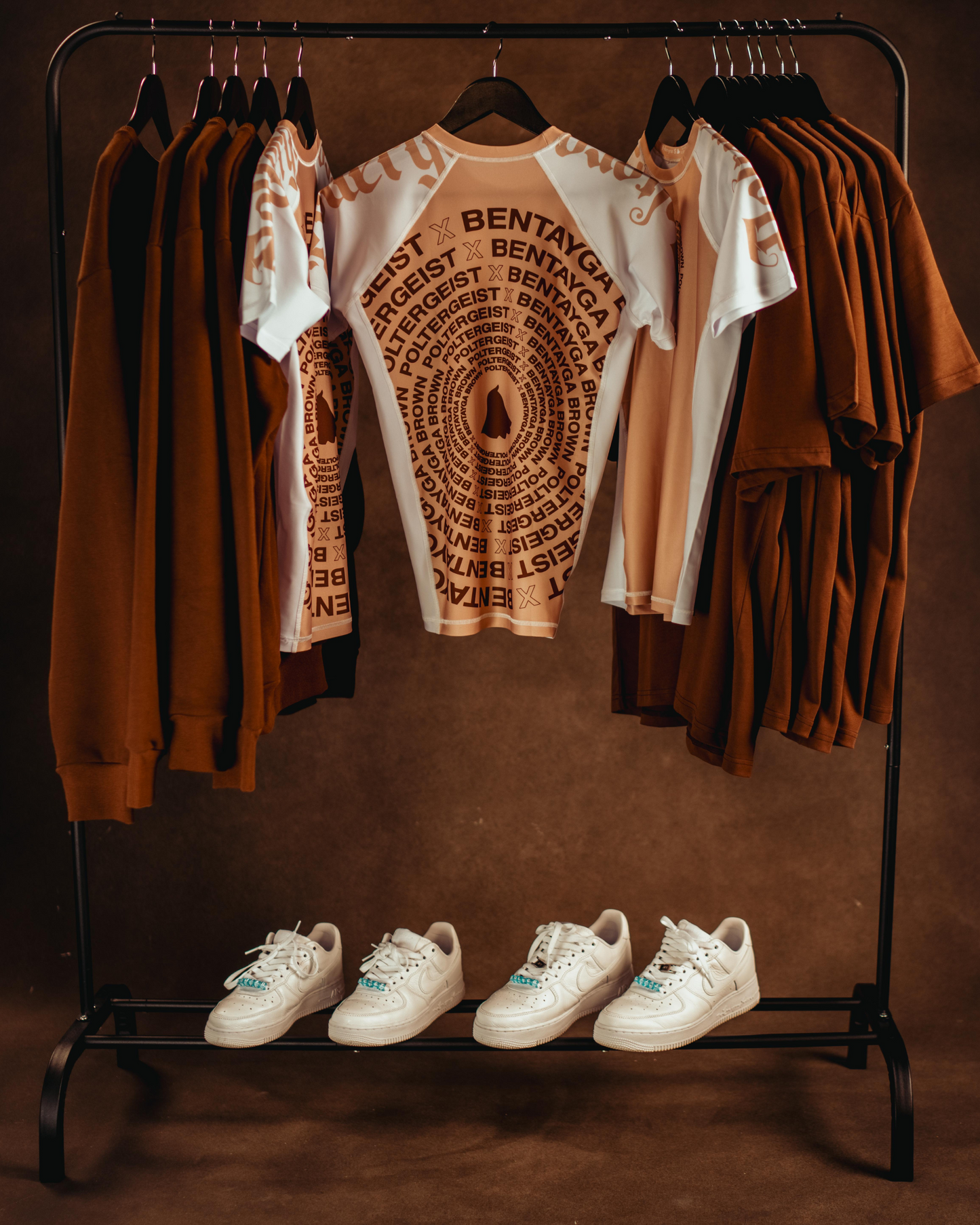 LAST ONE! Poltergeist X Bentayga Brown Rashguard (Champagne)