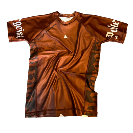 Poltergeist Ranked Rashguard X Brown
